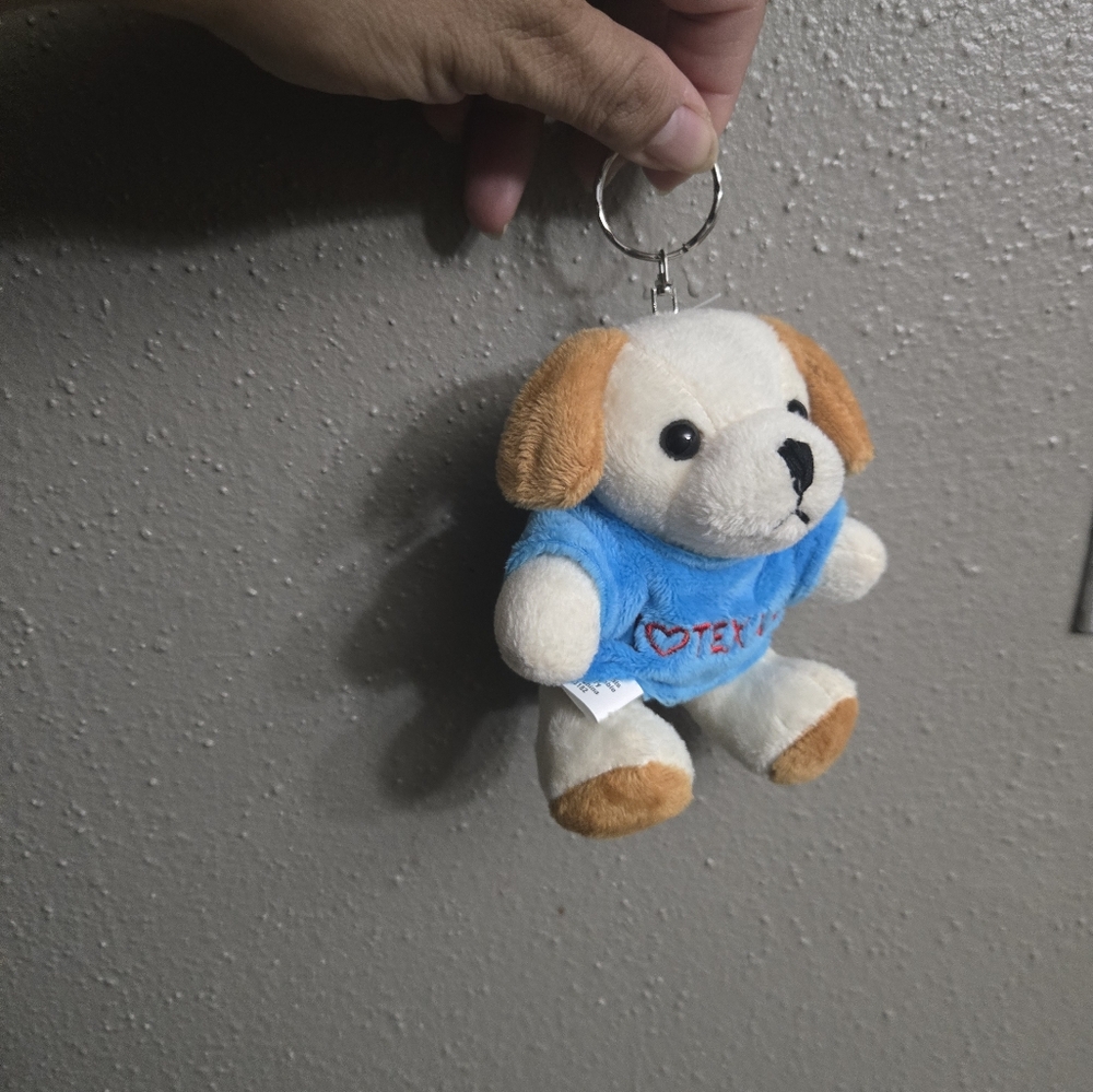 Cute Dog Plush Keychain
